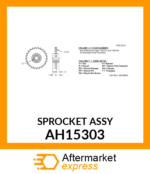 SPROCKET ASSY AH15303