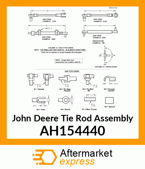 ASSY, TIE ROD AH154440