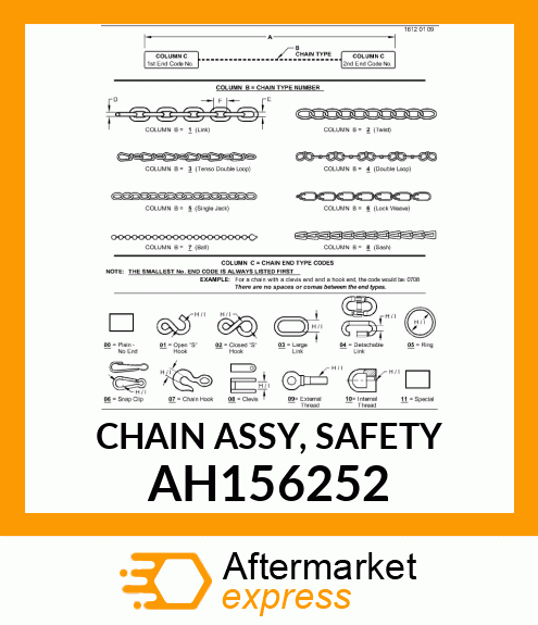 CHAIN ASSY, SAFETY AH156252