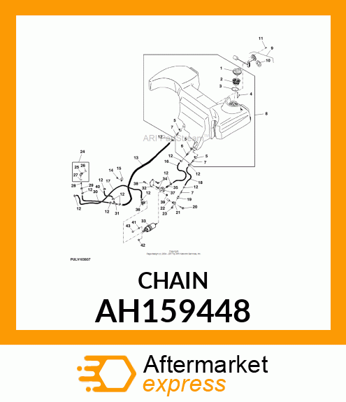 LINK CHAIN, FUEL CAP AH159448