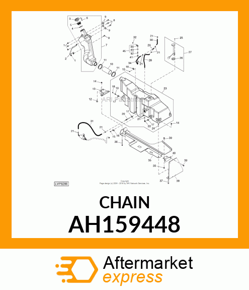 LINK CHAIN, FUEL CAP AH159448