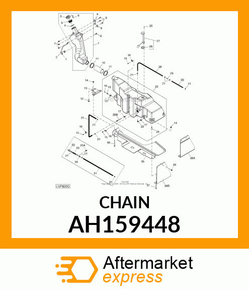 LINK CHAIN, FUEL CAP AH159448