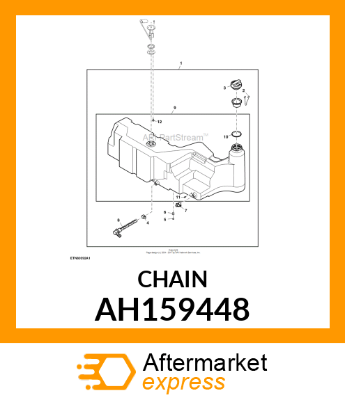 LINK CHAIN, FUEL CAP AH159448