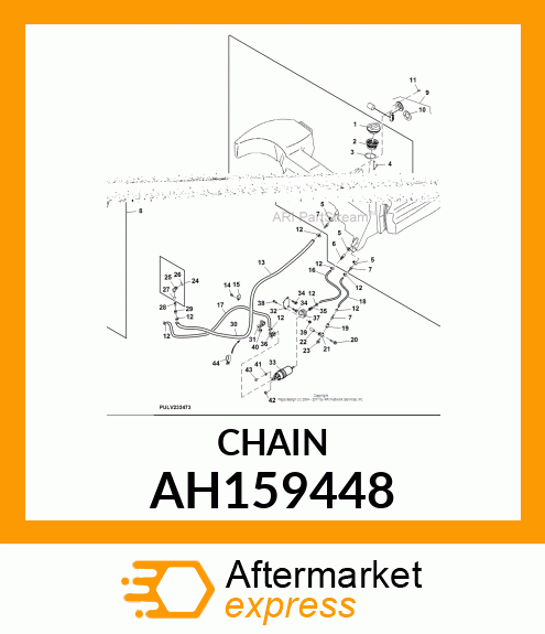 LINK CHAIN, FUEL CAP AH159448