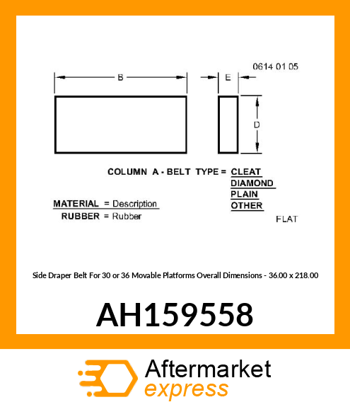 Flat Belt AH159558