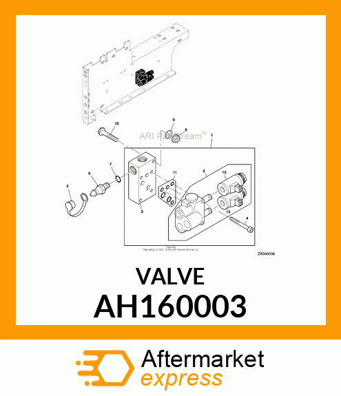 MANIFOLD ASSEMBLY, VALVE AH160003