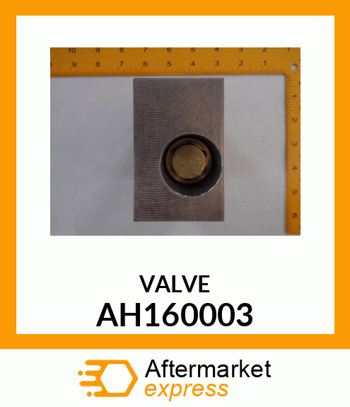 MANIFOLD ASSEMBLY, VALVE AH160003