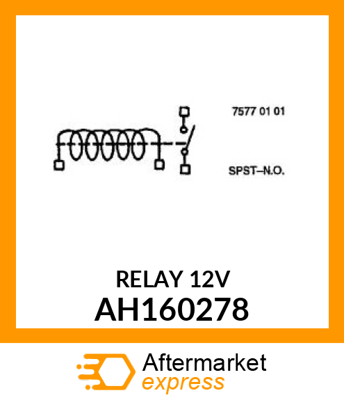 RELAY ASSY, HEAVY DUTY, SUPPRESSED AH160278