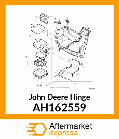 HINGE FIELD OFFICE, ASSY AH162559