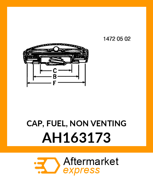 CAP, FUEL, NON VENTING AH163173