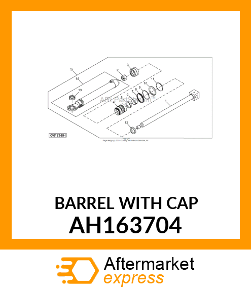 Hydraulic Cylinder Barrel AH163704
