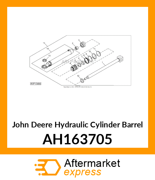 Hydraulic Cylinder Barrel AH163705