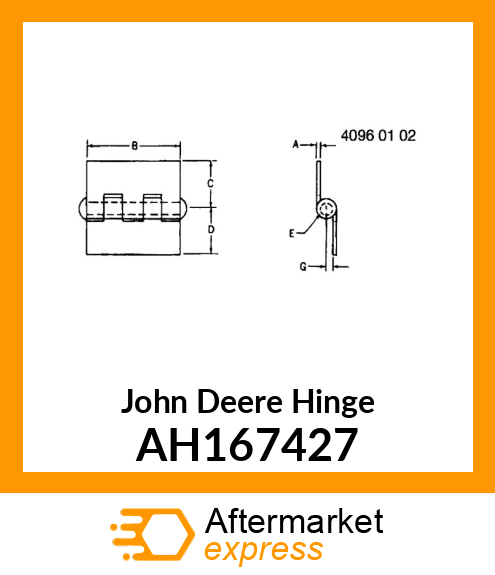 HINGE ASSY, L.H. SHIELD AH167427