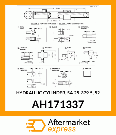 Hydraulic Cylinder AH171337
