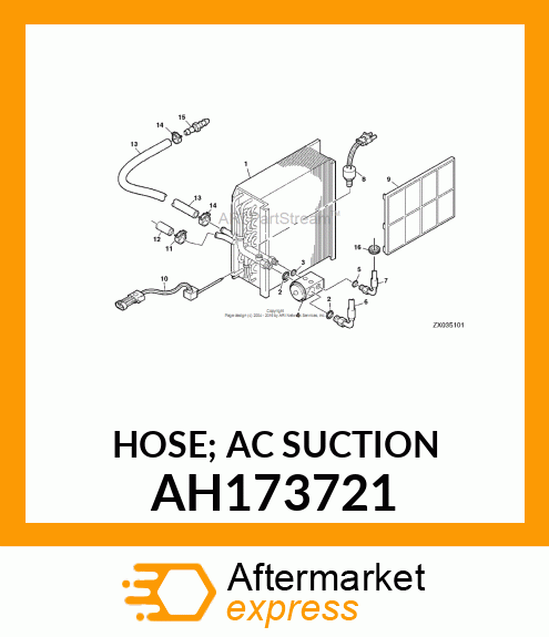 HOSE; AC SUCTION AH173721