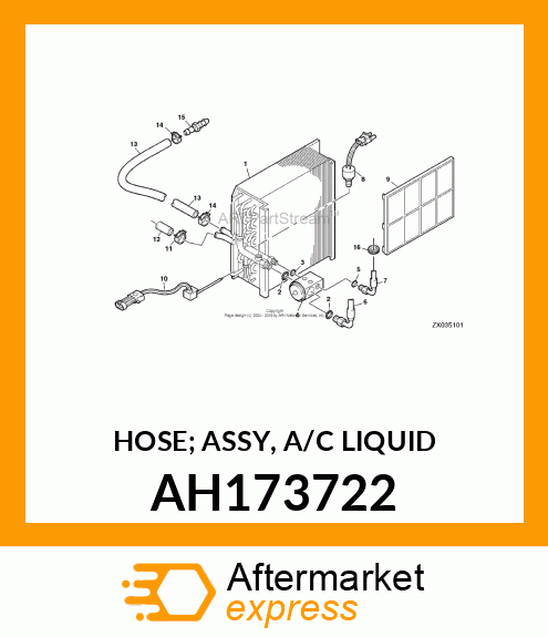 HOSE; ASSY, A/C LIQUID AH173722