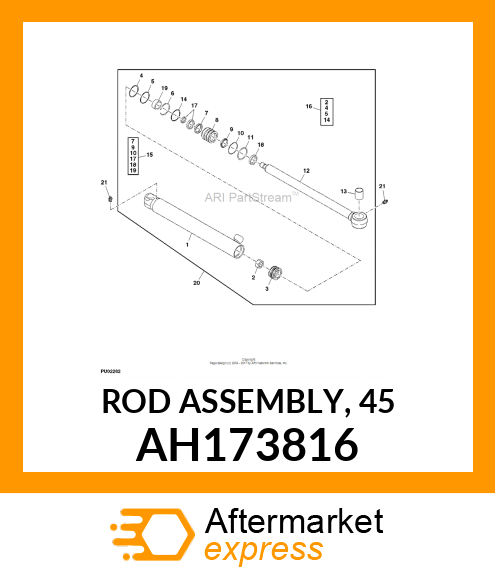 ROD ASSEMBLY, 45 AH173816