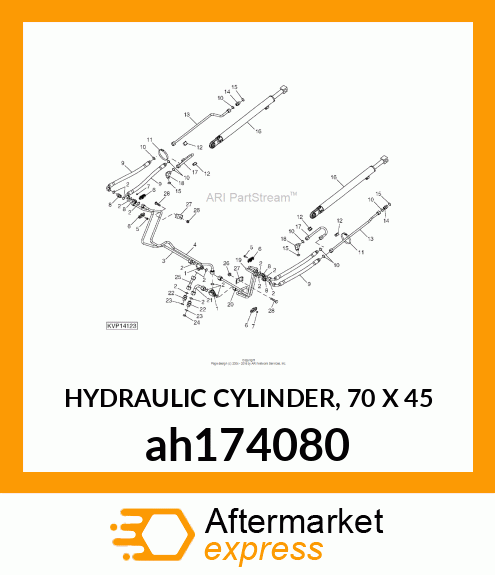 HYDRAULIC CYLINDER, 70 X 45 ah174080