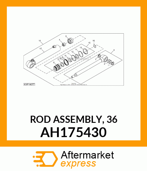 ROD ASSEMBLY, 36 AH175430