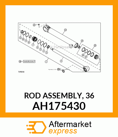 ROD ASSEMBLY, 36 AH175430