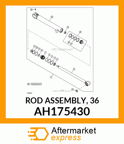 ROD ASSEMBLY, 36 AH175430