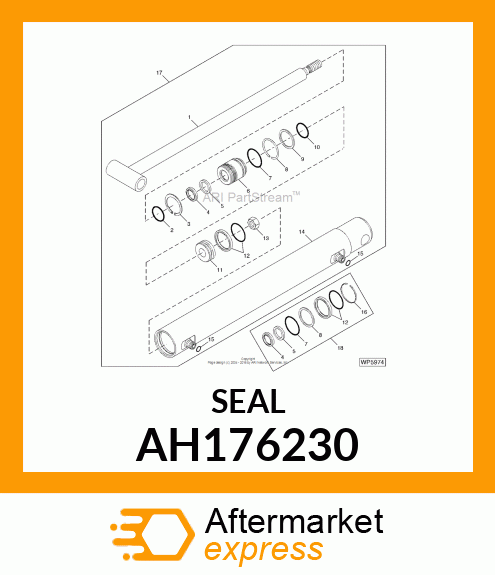 SEAL, SEAL ASSEMBLY 40 AH176230