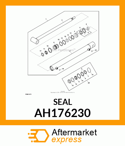 SEAL, SEAL ASSEMBLY 40 AH176230