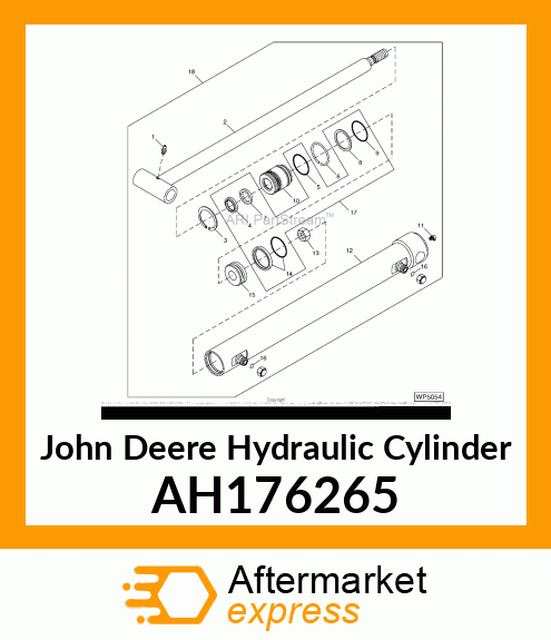 HYDRAULIC CYLINDER, 40 X 25 AH176265