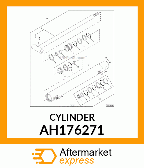 HYDRAULIC CYLINDER, 56X32 AH176271