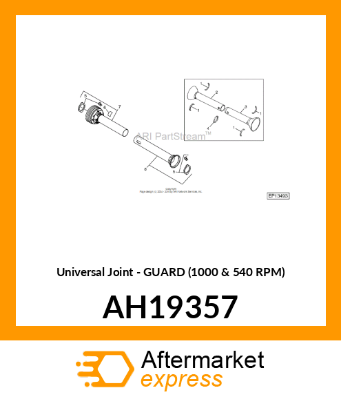 Universal Joint - GUARD (1000 & 540 RPM) AH19357