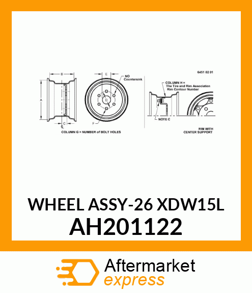 WHEEL ASSY AH201122