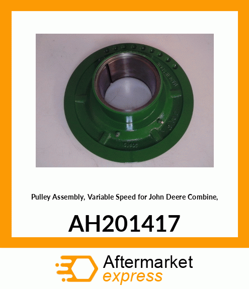 Pulley - SHEAVE ASSY-OUTER, W/ZERKS AH201417