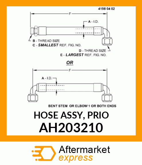 HOSE ASSY, PRIO AH203210