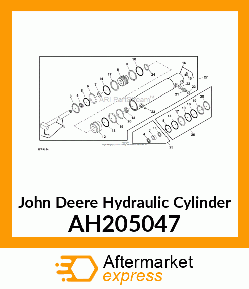 HYDRAULIC CYLINDER, 63X40 AH205047