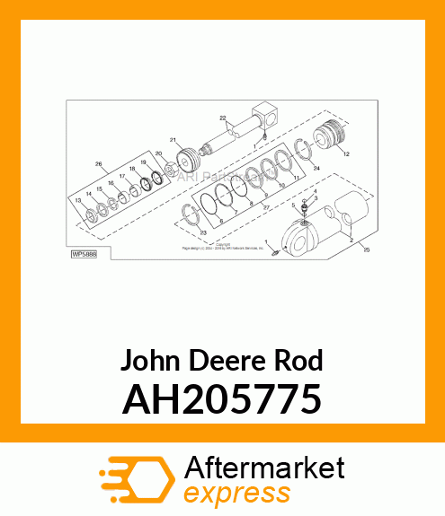 ROD, ASSEMBLY, 45 AH205775