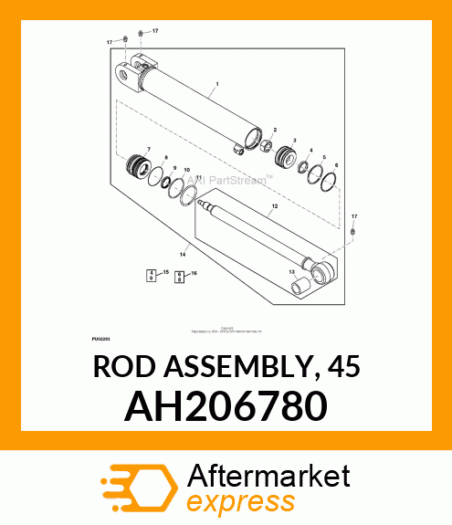 ROD ASSEMBLY, 45 AH206780