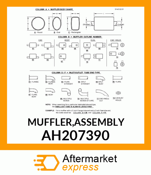 MUFFLER,ASSEMBLY AH207390