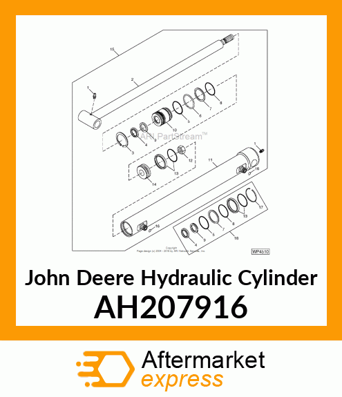 HYDRAULIC CYLINDER, 50X32 AH207916