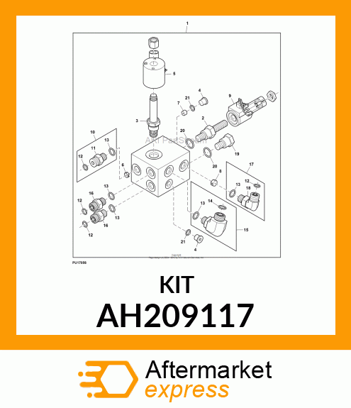 SEAL KIT,AHC SOLENOID AH209117