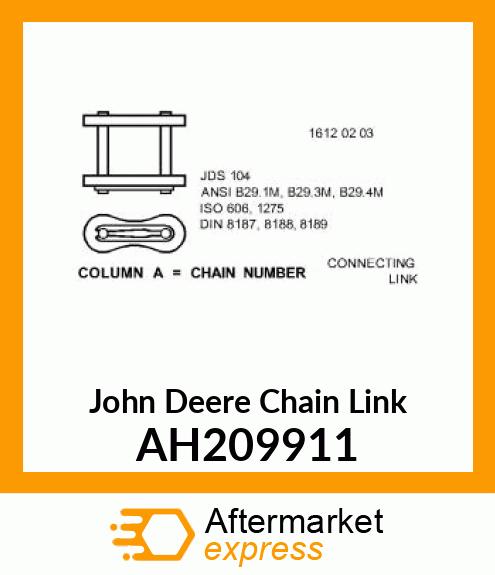 CHAIN LINK CA557 CHAIN AH209911