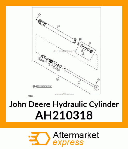 HYDRAULIC CYLINDER, 56 X 36 AH210318