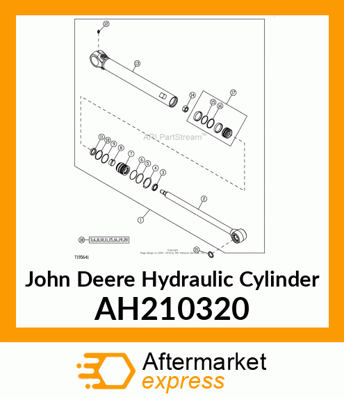 HYDRAULIC CYLINDER, 56 X 32 AH210320