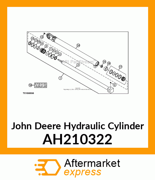 HYDRAULIC CYLINDER, 63X45 AH210322