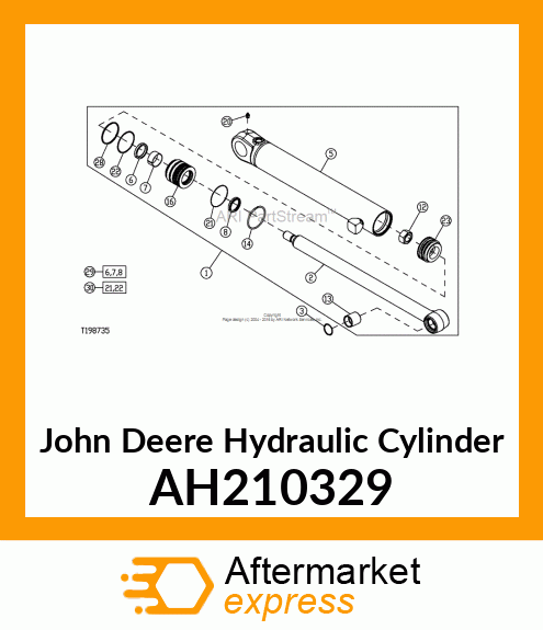 HYDRAULIC CYLINDER, 80 X 45 AH210329