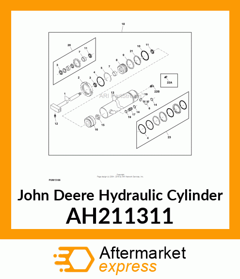 HYDRAULIC CYLINDER, 63 X 40 AH211311