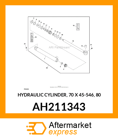 HYDRAULIC CYLINDER, 70 X 45 AH211343