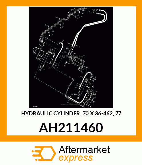HYDRAULIC CYLINDER, 70 X 36 AH211460