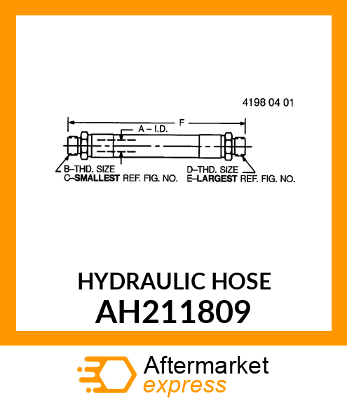 HYDRAULIC HOSE AH211809