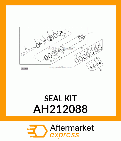 HYDRAULIC CYLINDER KIT, BORE, 63 AH212088