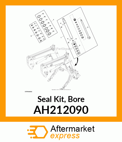 HYDRAULIC CYLINDER KIT, BORE, 70 AH212090